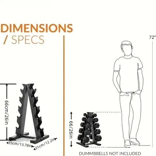 A-Frame Dumbbell Rack
