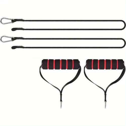 Durable Gym Pulley System with Resistance Bands