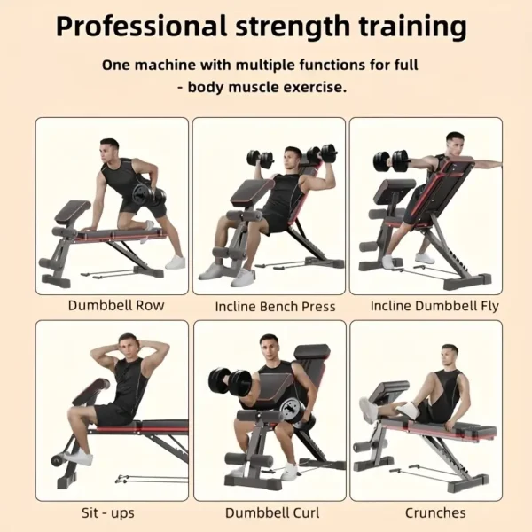 Adjustable & Foldable Dumbbell Bench Press