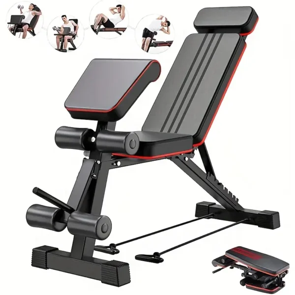Adjustable & Foldable Dumbbell Bench Press