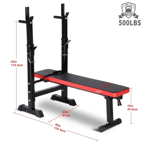 MENCIRO Adjustable Folding Weight Bench