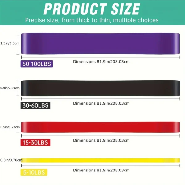 4pcs Set Resistance Bands