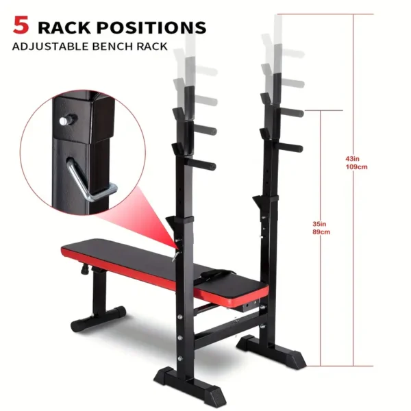 MENCIRO Adjustable Folding Weight Bench