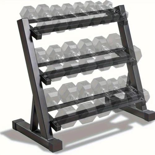 3 Tier Heavy Duty Adjustable Dumbbell Rack