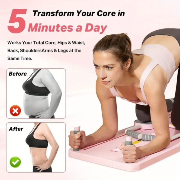 Portable Foldable ABS Pilates Slide Board